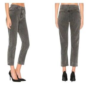 Current/Elliott‎ Grey The Vintage Cropped Slim in Faulkner Size 28